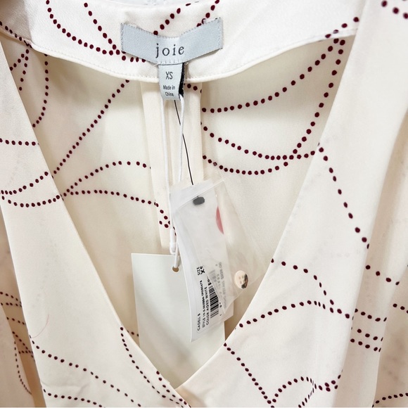Joie Cadell B aged white top blouse button down Size XS NWT - Picture 4 of 7